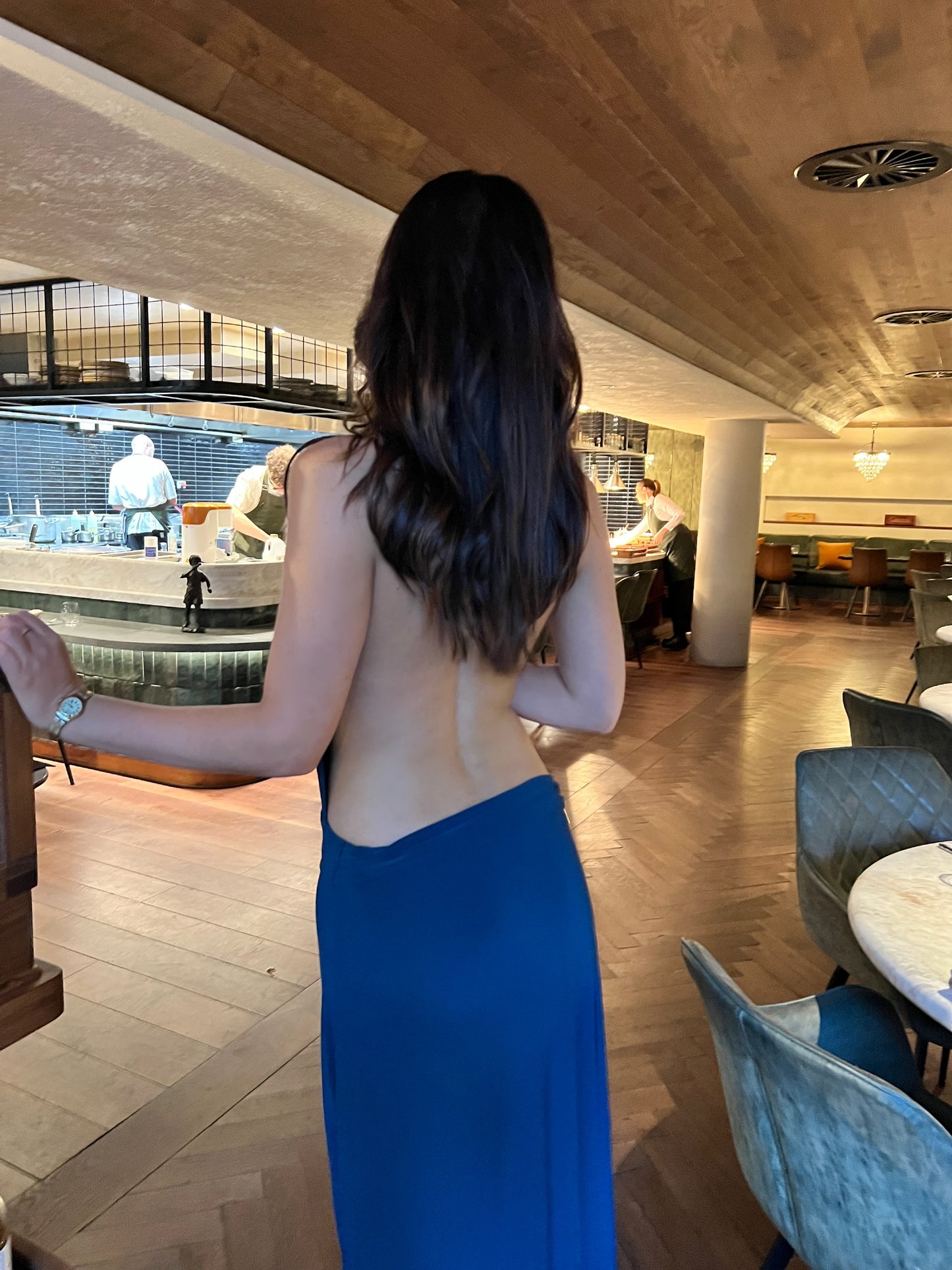 Angelina Dress - Sapphire Blue