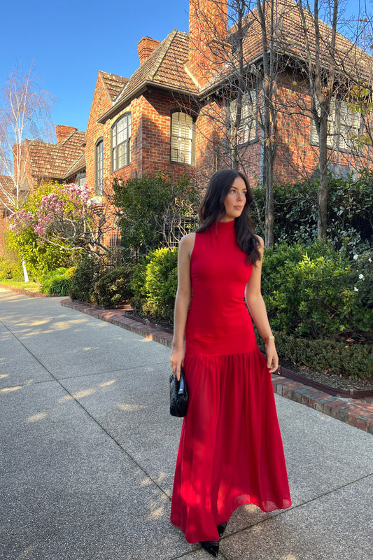 Charlotte Dress - Scarlet